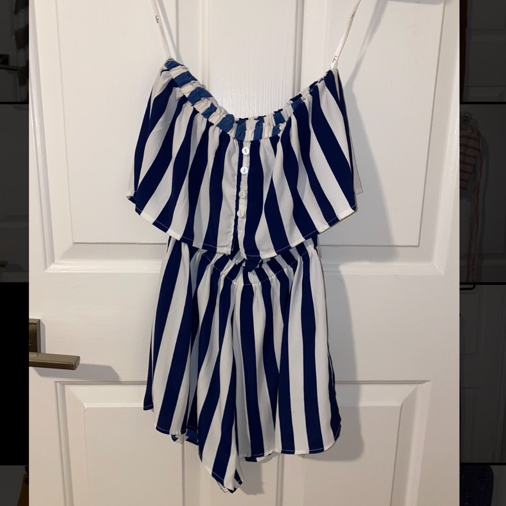 Striped romper